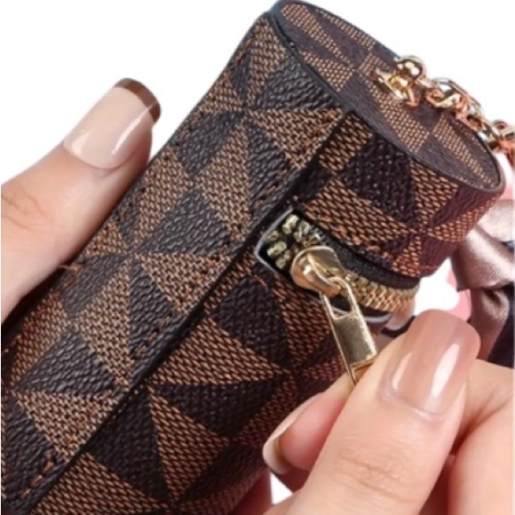 NWT Trendy Mini Retro Multifunctional Coin PU Leather Purse with Scarf - Picture 4 of 13